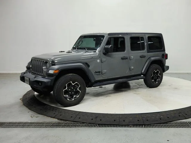 Used 2021 Gray Jeep Unlimited Sport image 4