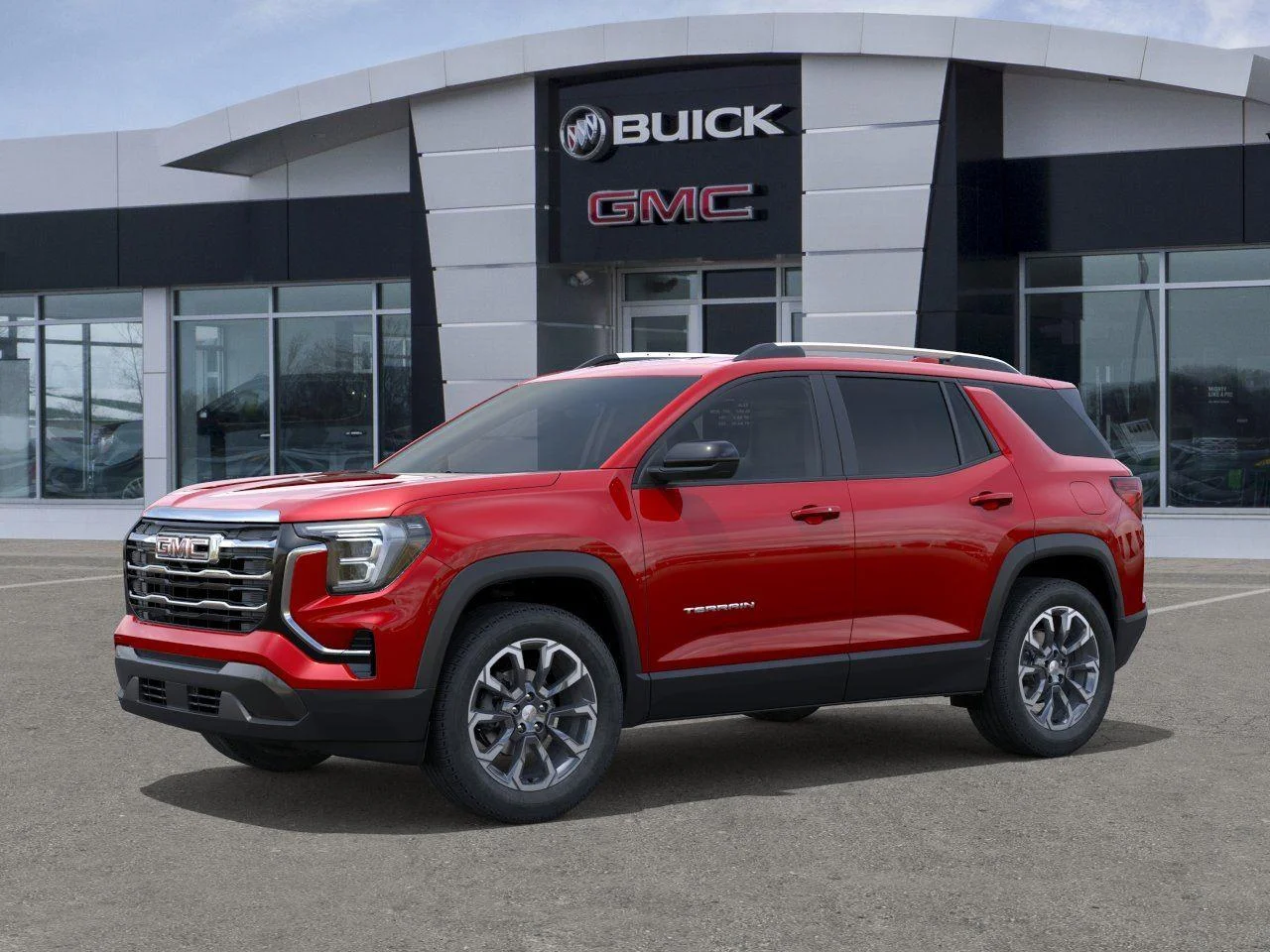 New 2027 Volcanic Red Tintcoat GMC AWD Elevation image 2
