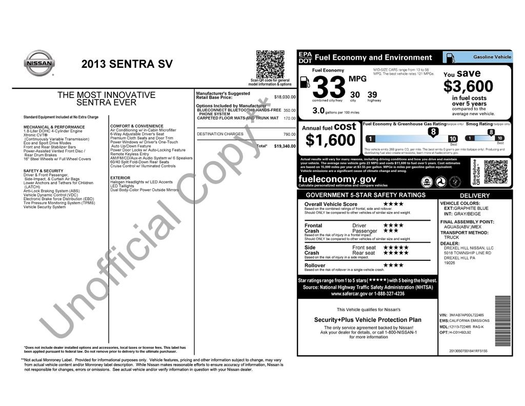Used 2013 Blue Nissan SV image 5