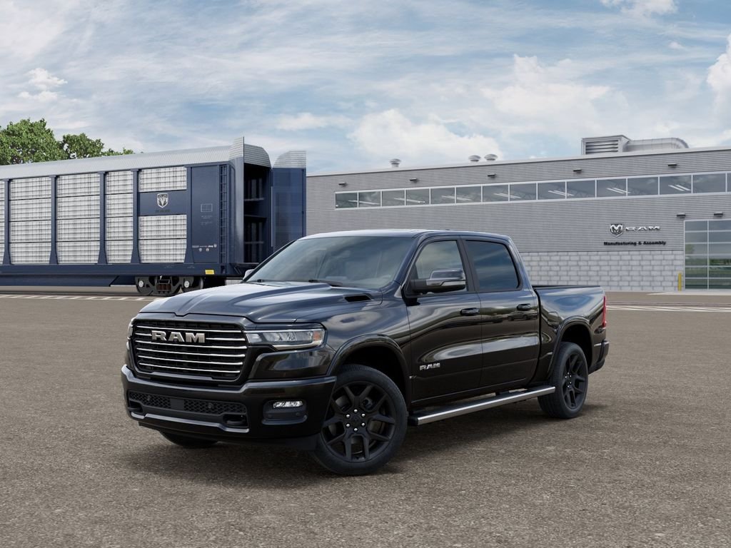 New 2027 Diamond Black Crystal Pearl-Coat Exterior Paint RAM Laramie image 2