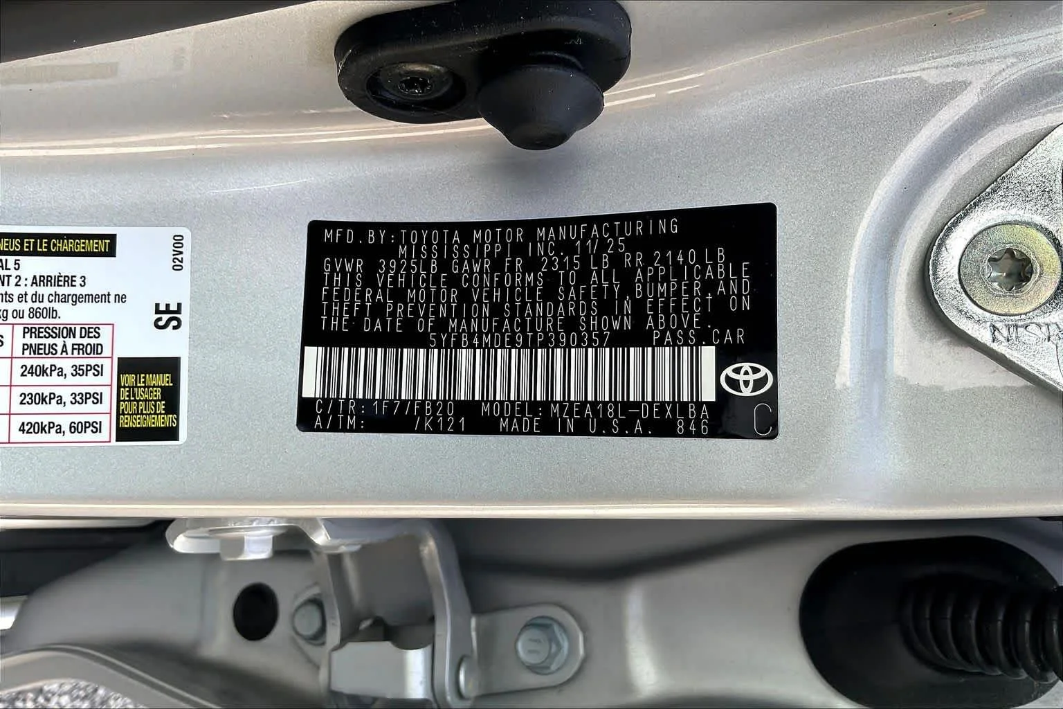 Used 2026 Classic Silver Metallic Toyota LE image 33