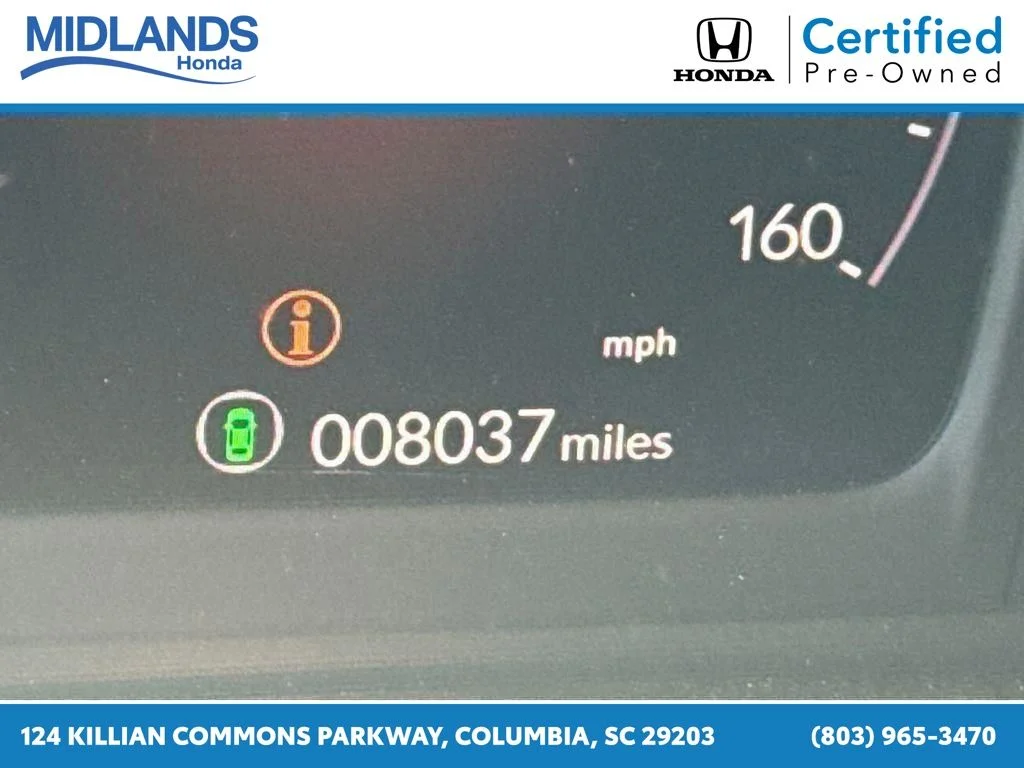 Certified Used 2025 Solar Silver Metallic Honda SE image 20