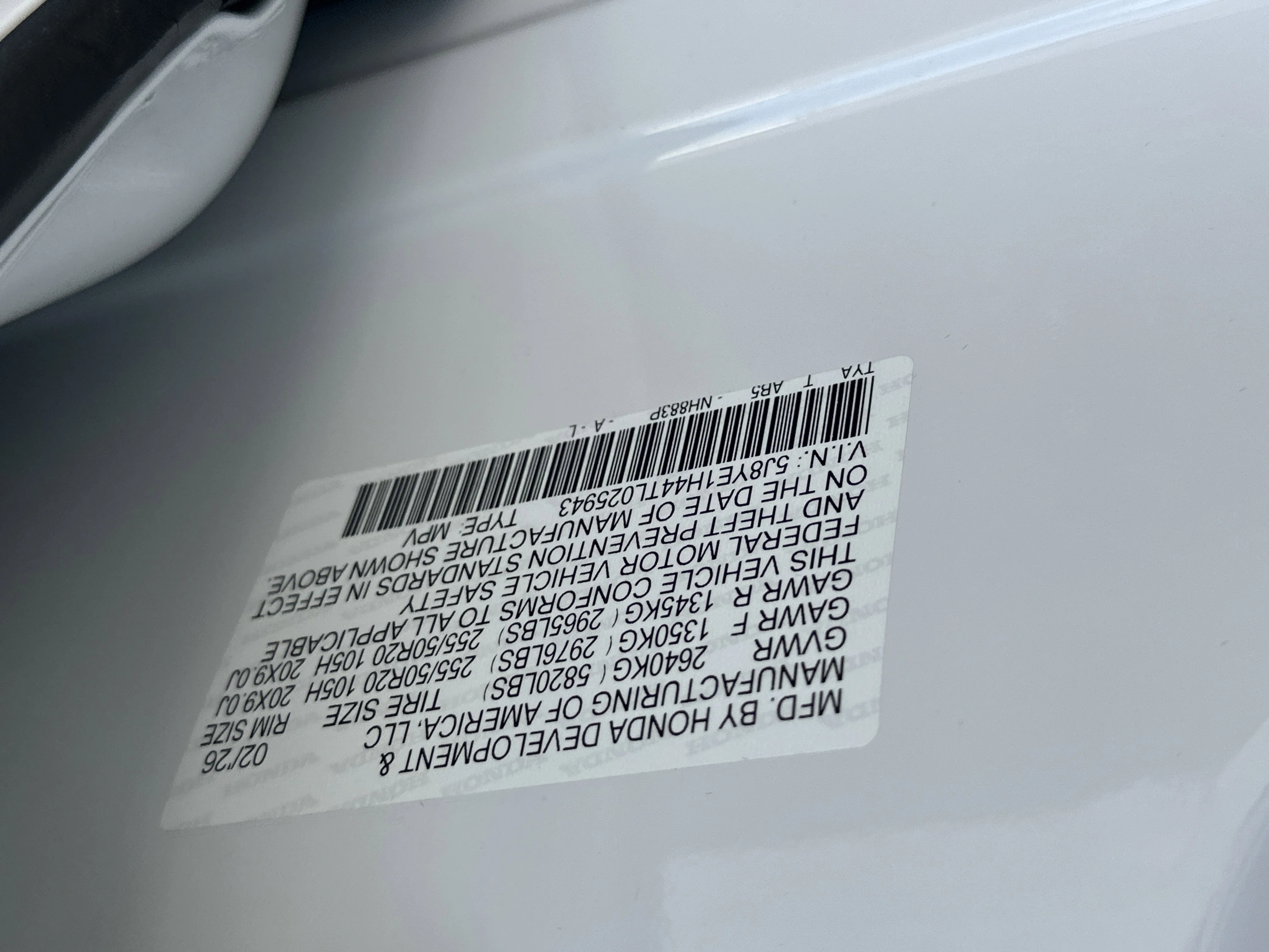 New 2026 Platinum White Pearl Acura w/Technology Package image 27