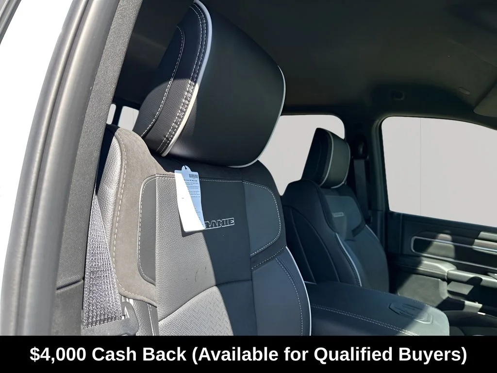 New 2026 Bright White Clear-Coat Exterior Paint RAM Laramie image 16