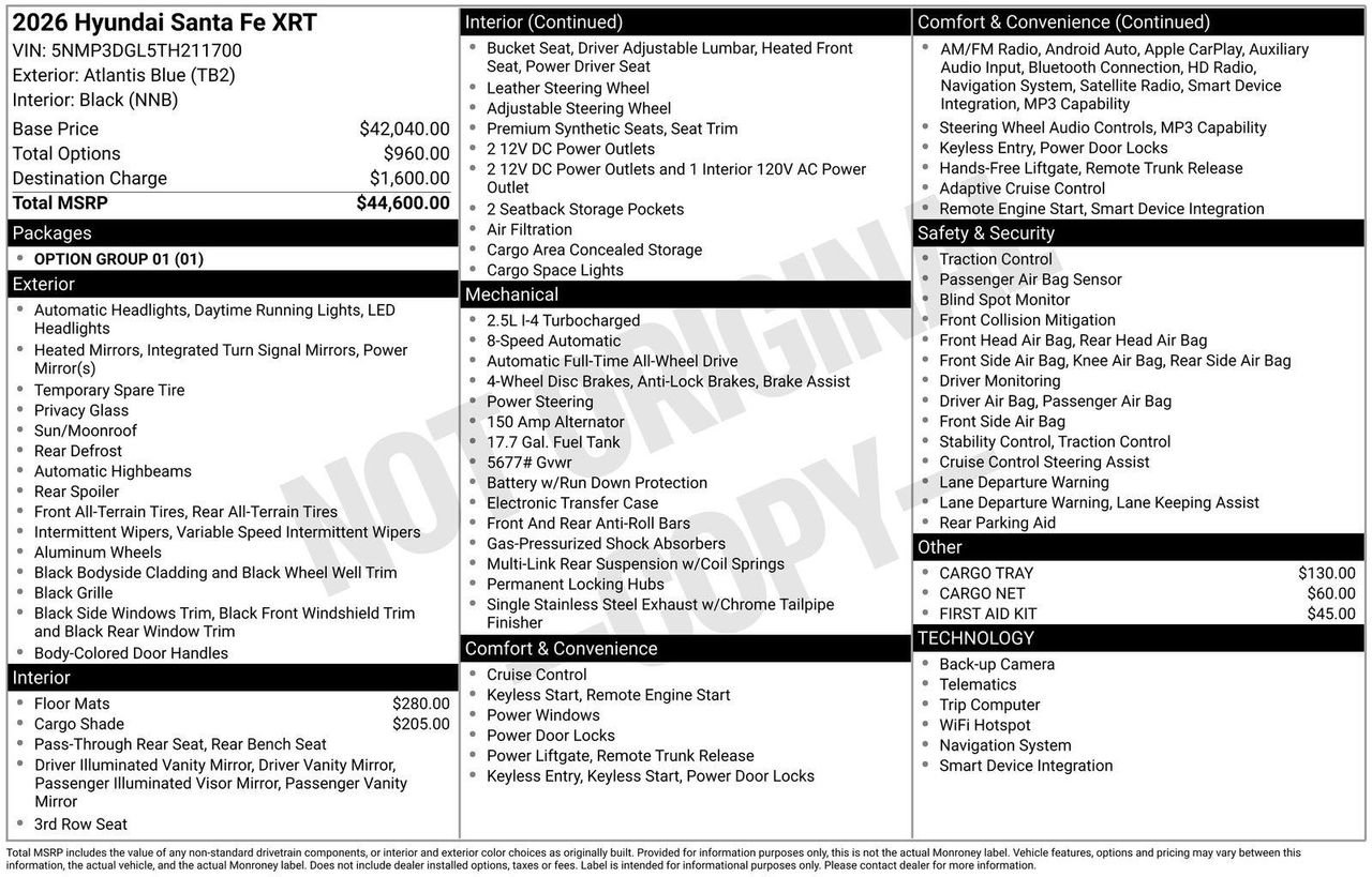 New 2026 Blue Hyundai XRT AWD image 31