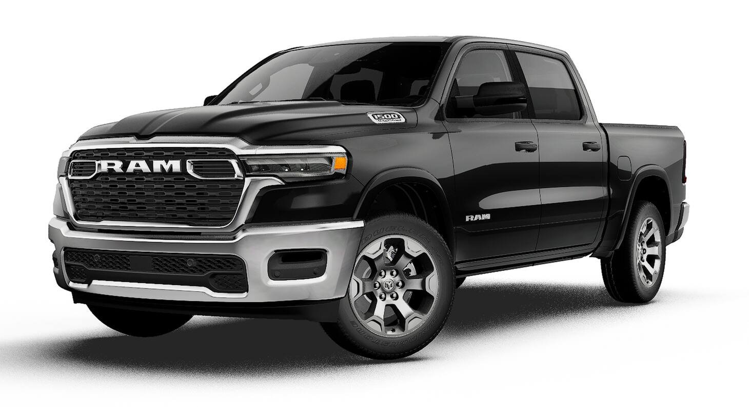 New 2027 Diamond Black Crystal Pearl-Coat Exterior Paint RAM LONE STAR image 13