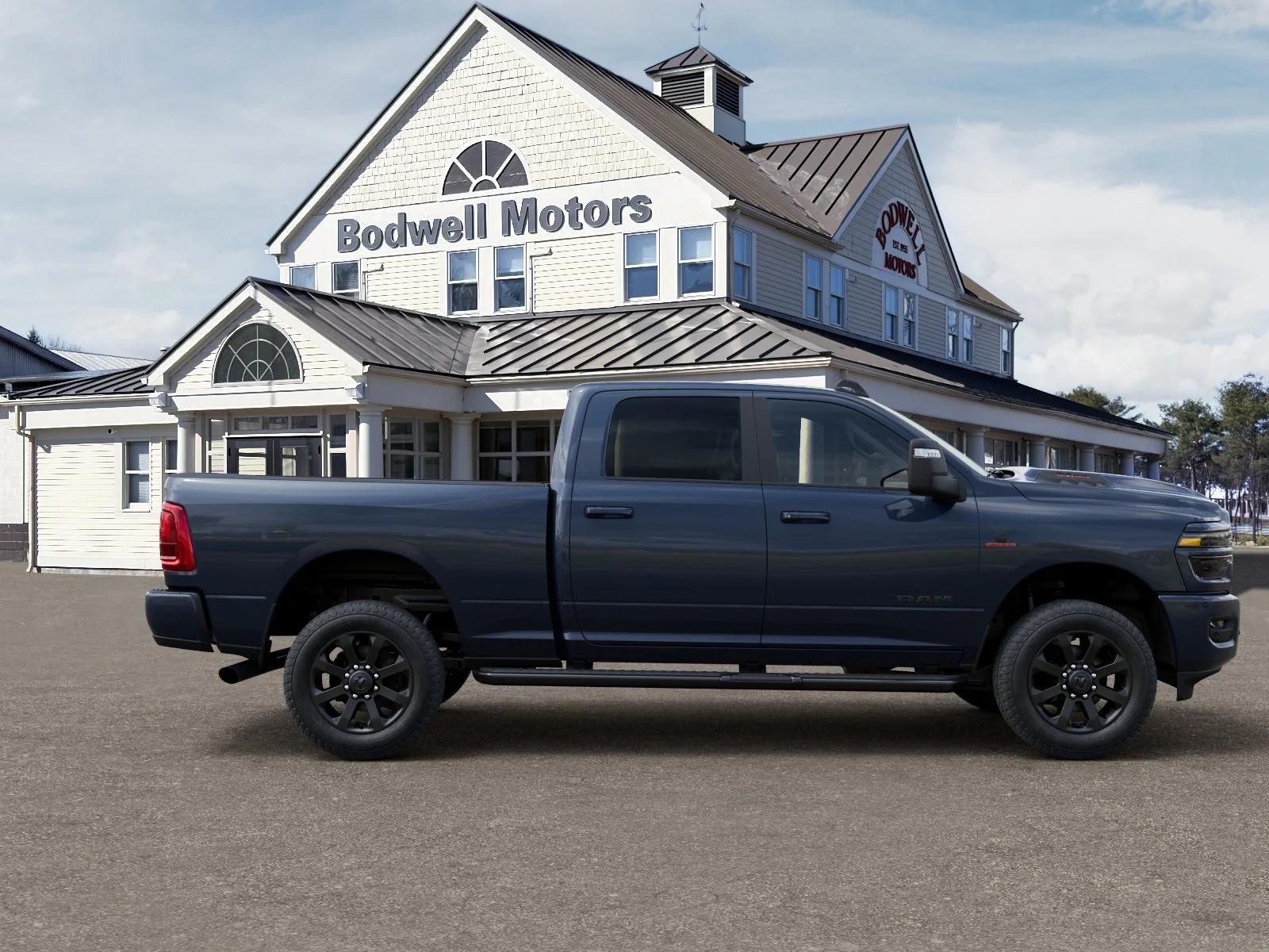 New 2026 Forged Blue Metallic Exterior Paint RAM Laramie Crew Cab 4x4 6