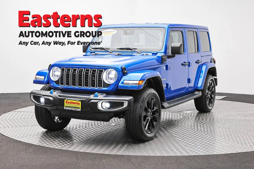 Used 2024 Blue Jeep Sahara 4xe image 1
