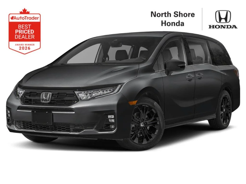 New 2026 Crystal Black Pearl Honda Black Edition The minivan that turns heads. image 1