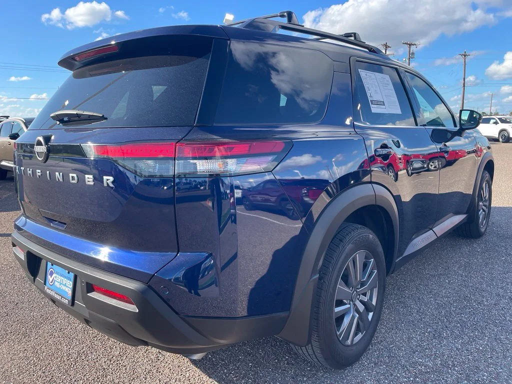 Certified Used 2025 Blue Nissan SV image 3