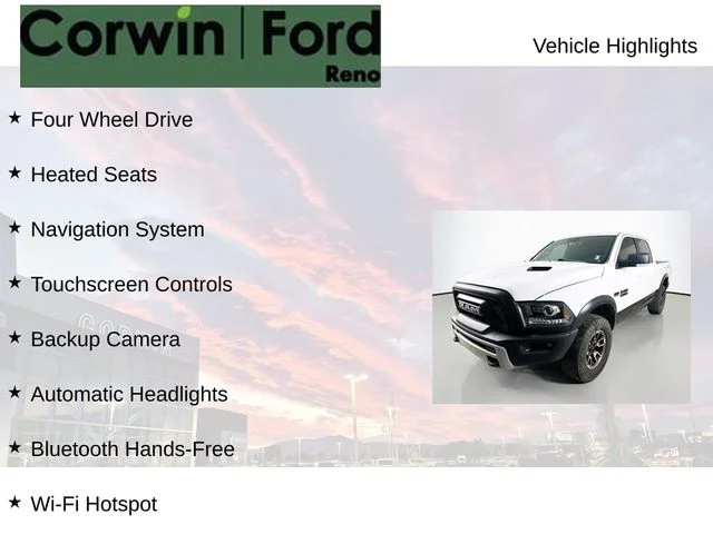 Used 2017 Bright White Clearcoat Ram Rebel image 8