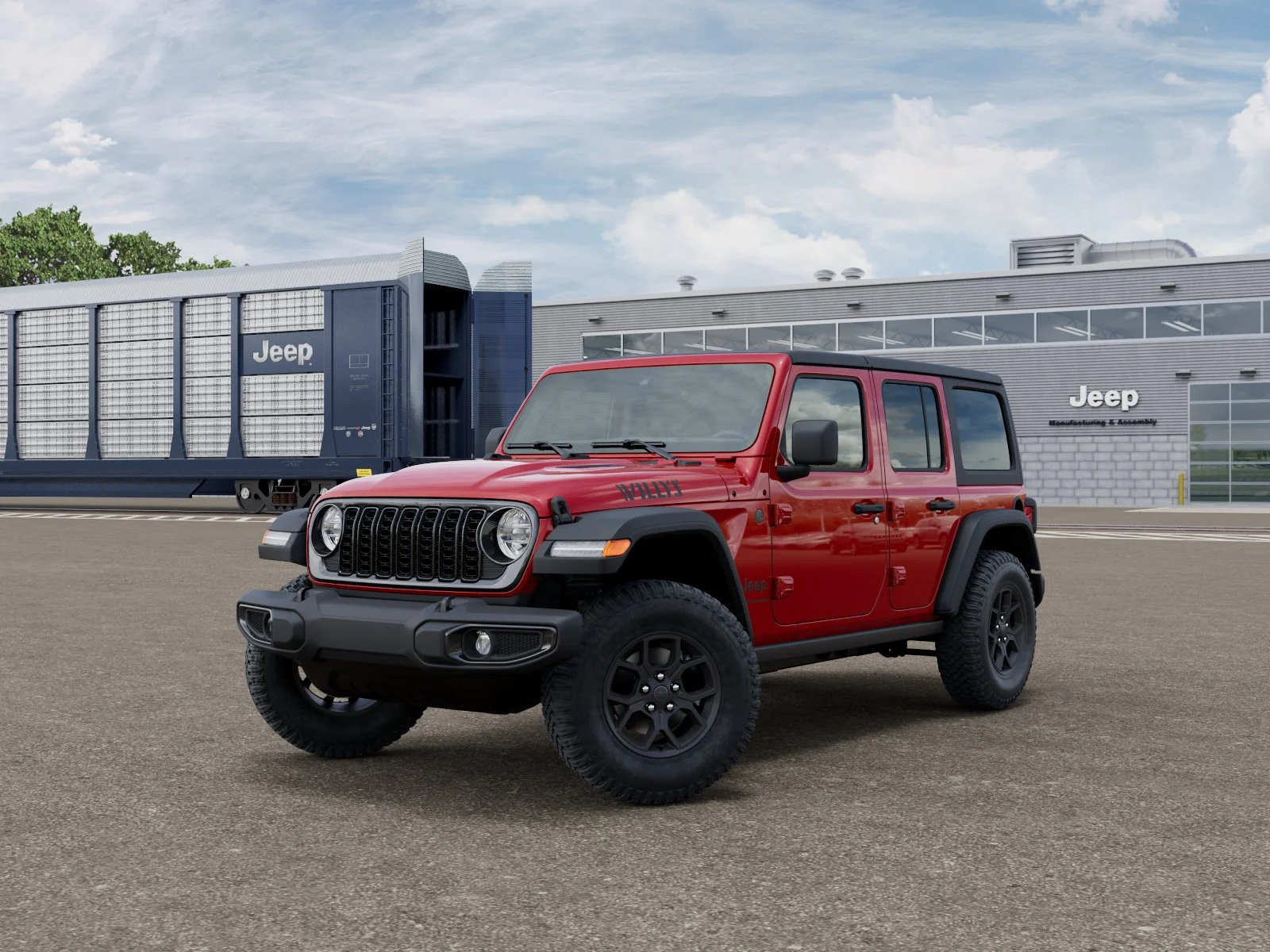 New 2027 Firecracker Red Clear-Coat Paint Jeep  image 27