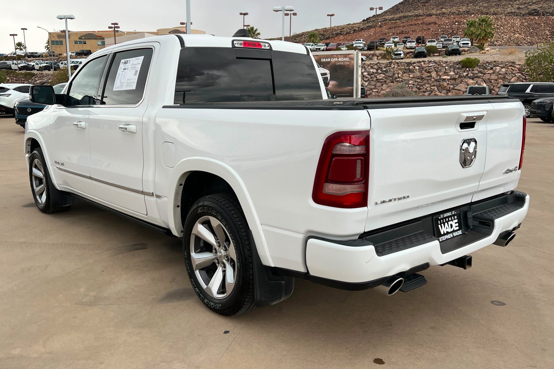 Used 2022 Bright White Clearcoat Ram Limited image 3