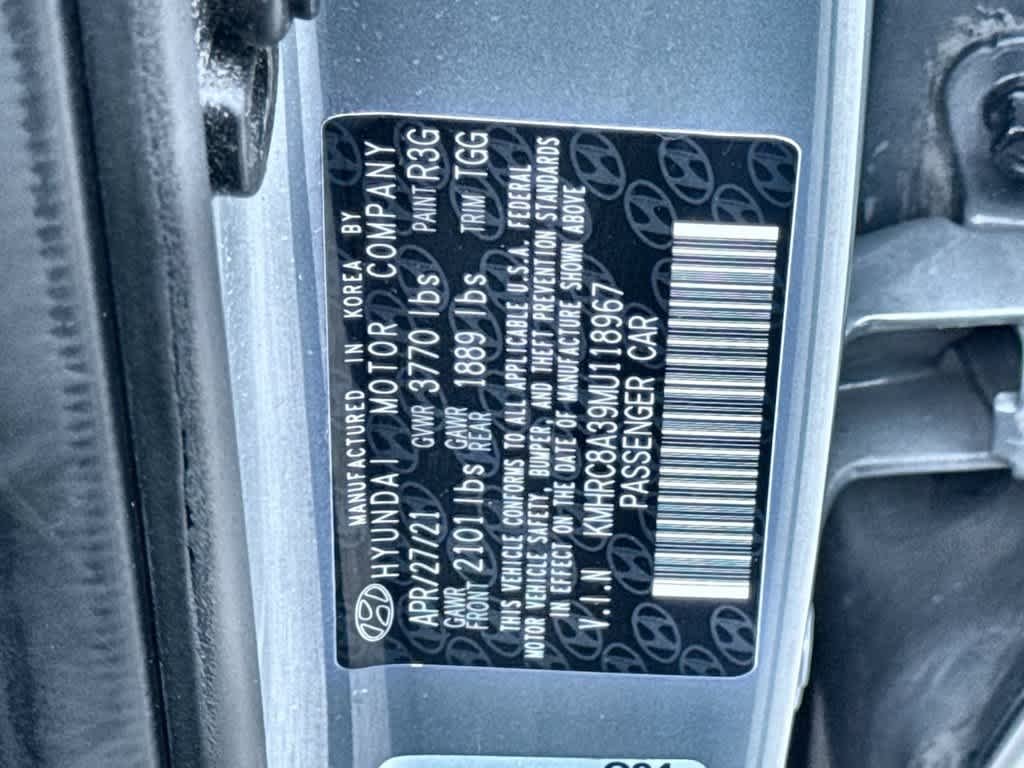 Used 2021 Galactic Gray Hyundai SEL image 29