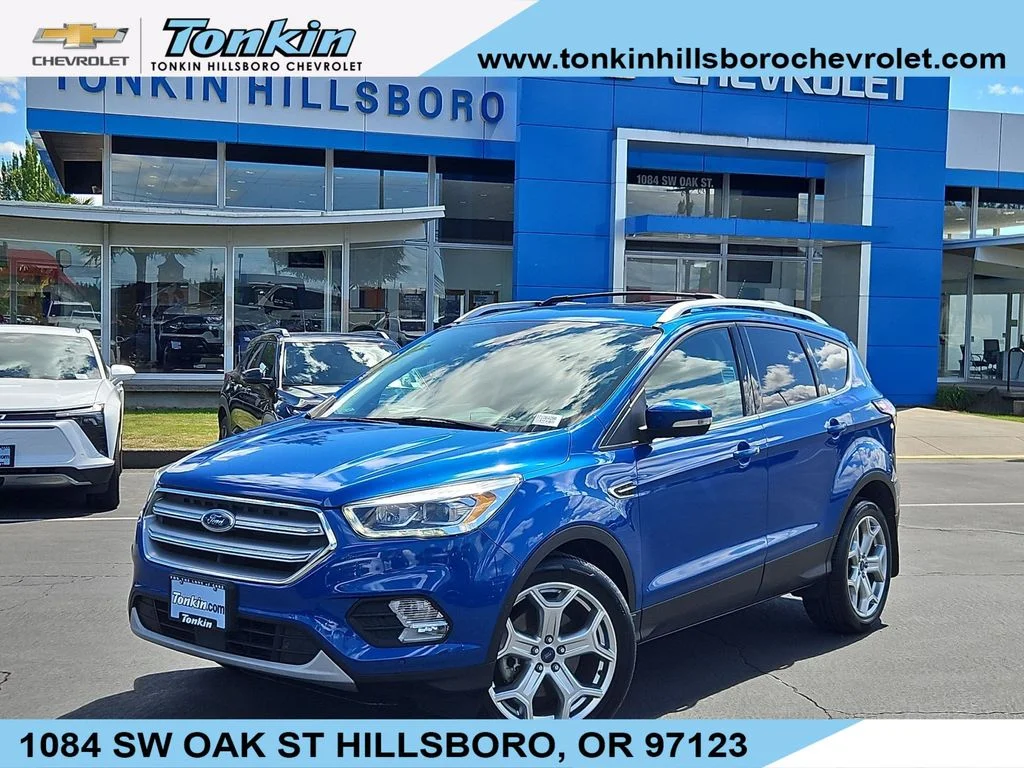 Used 2017 Lightning Blue Metallic Ford Titanium image 1
