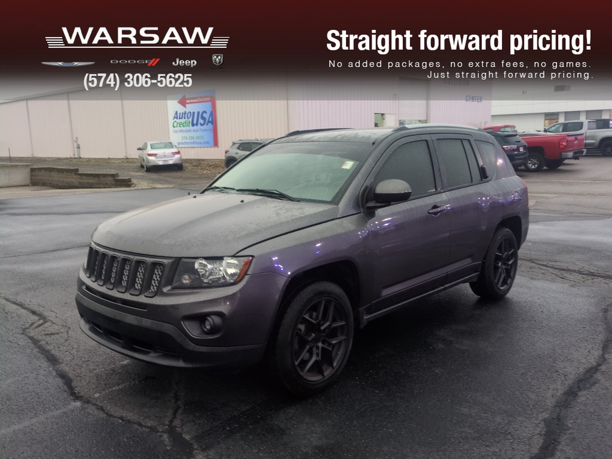 Used 2017 Granite Crystal Metallic Clearcoat Jeep Latitude image 1