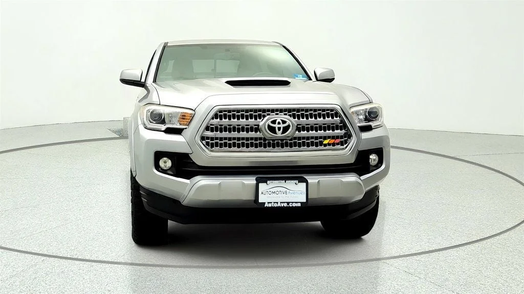 Used 2016 Silver Sky Metallic Toyota TRD Off-Road Double Cab 4WD V6 Manual w/ Tow Pkg & Overland Rack image 2