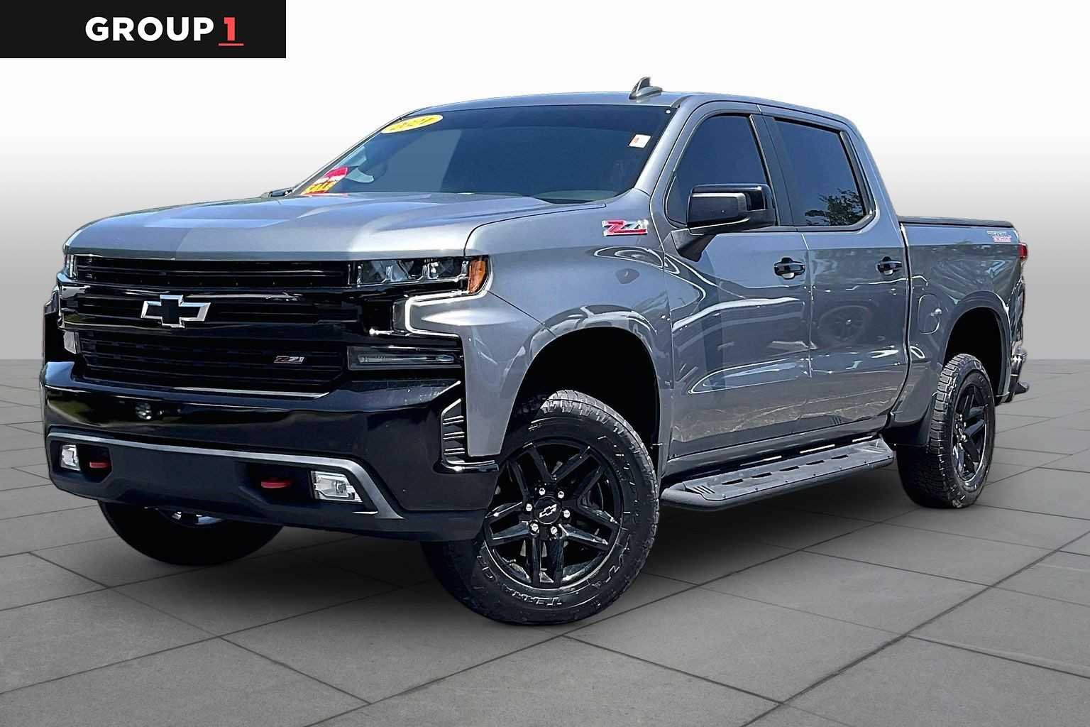 Used 2021 SATIN STEEL METALLIC Chevrolet LT Trail Boss image 1