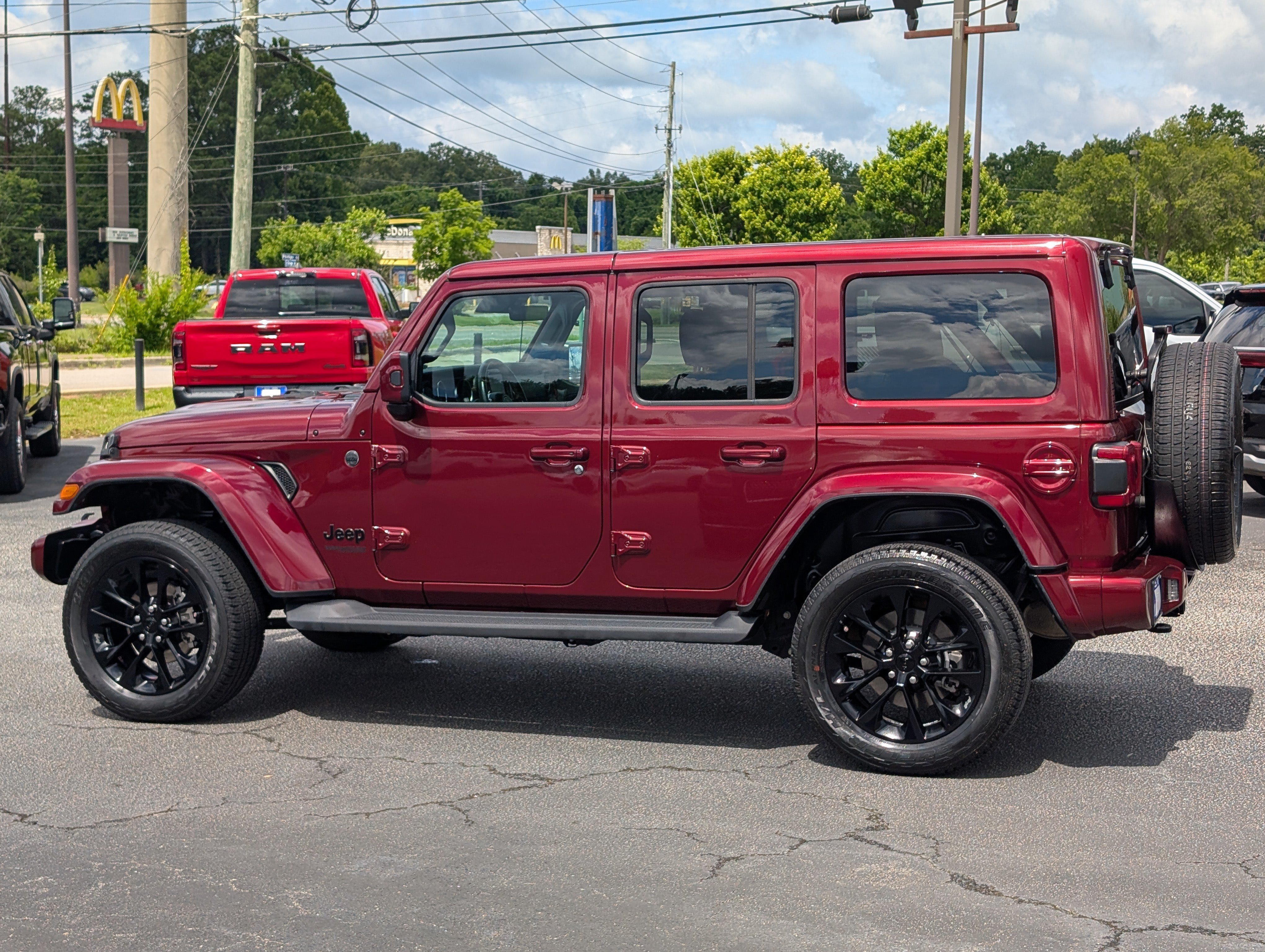 Certified Used 2021 Snazzberry Pearlcoat Jeep Unlimited Sahara High Altitude image 14