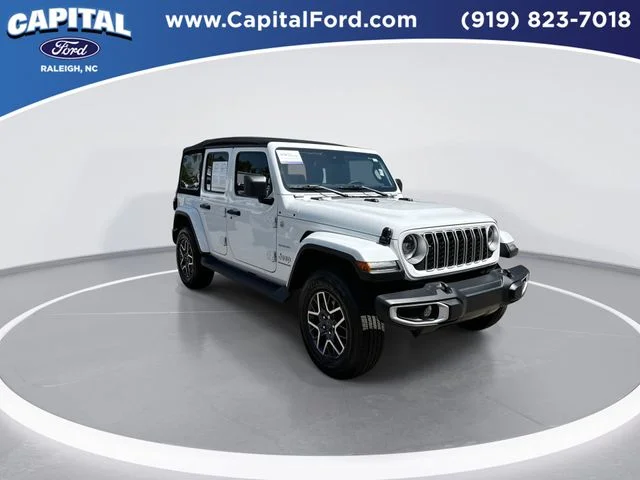 Used 2024 White Jeep Sahara image 2
