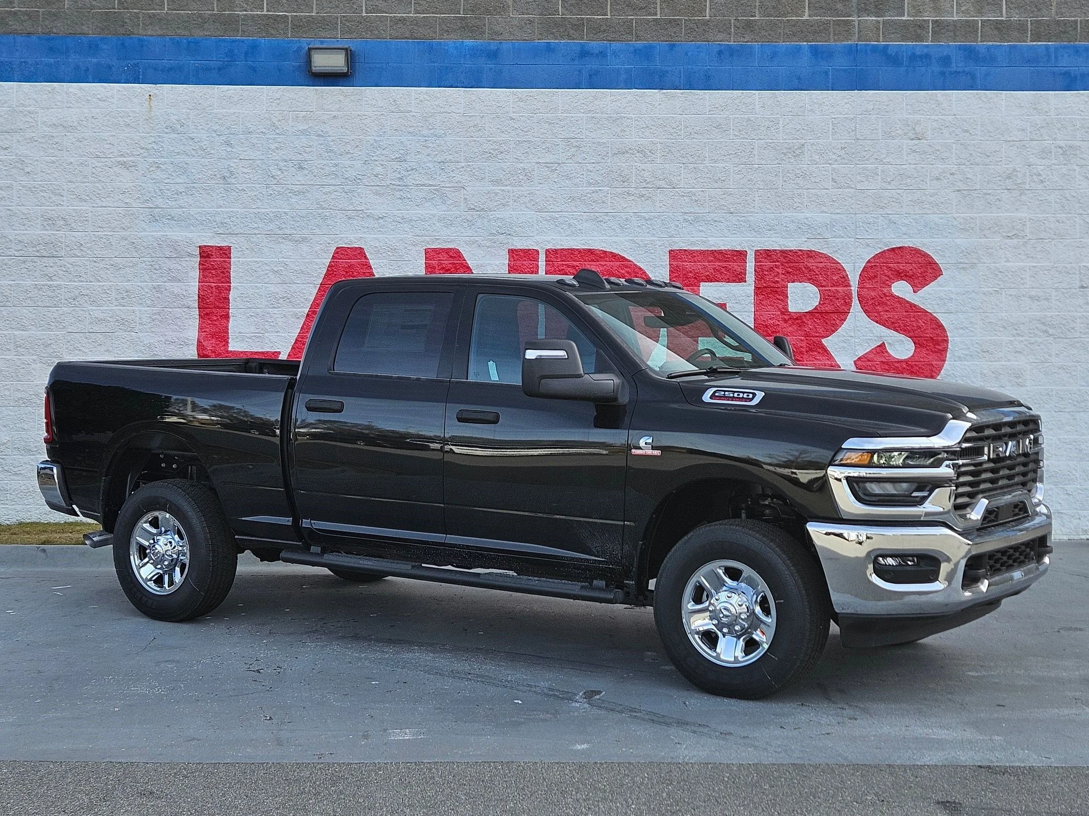 New 2026 Diamond Black Crystal Pearlcoat Ram Tradesman image 1