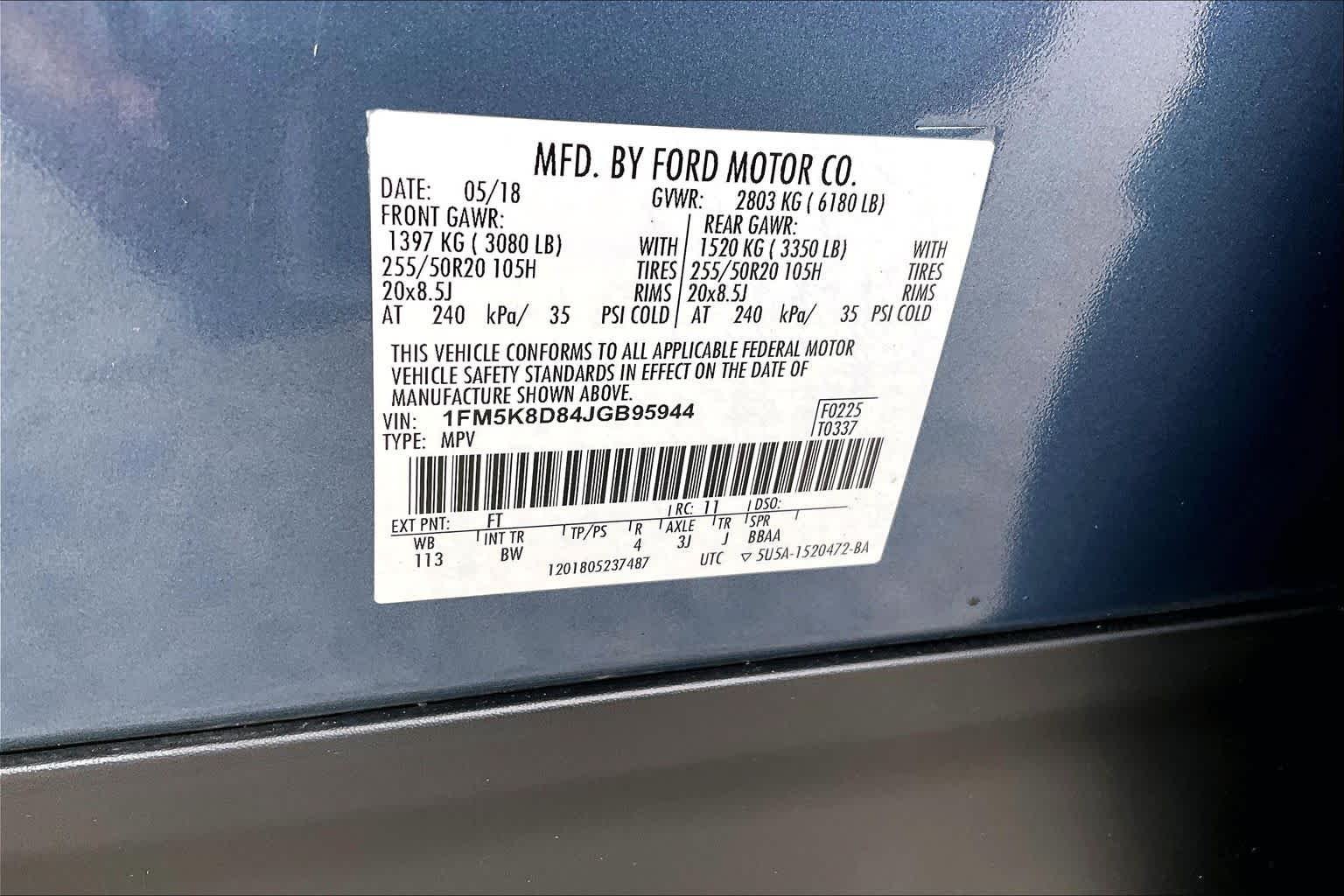 Used 2018 Blue Metallic Ford XLT image 34