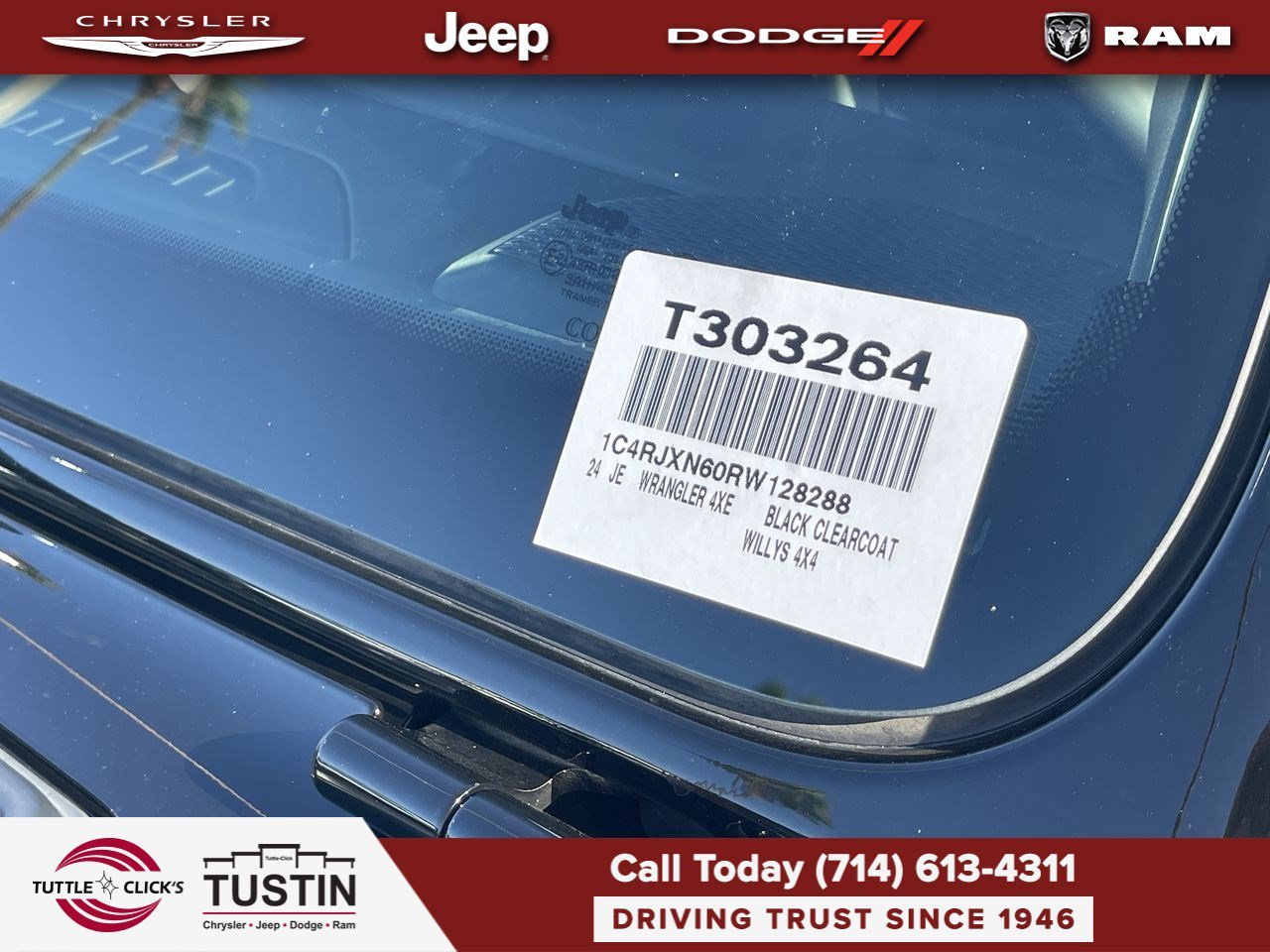 Used 2024 Black Clearcoat Jeep Willys image 33