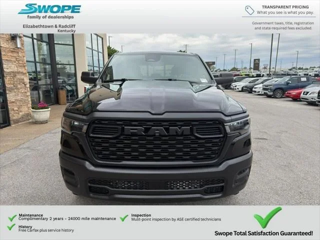 New 2026 Diamond Black Crystal Pearl-Coat Exterior Paint RAM TRADESMAN image 8