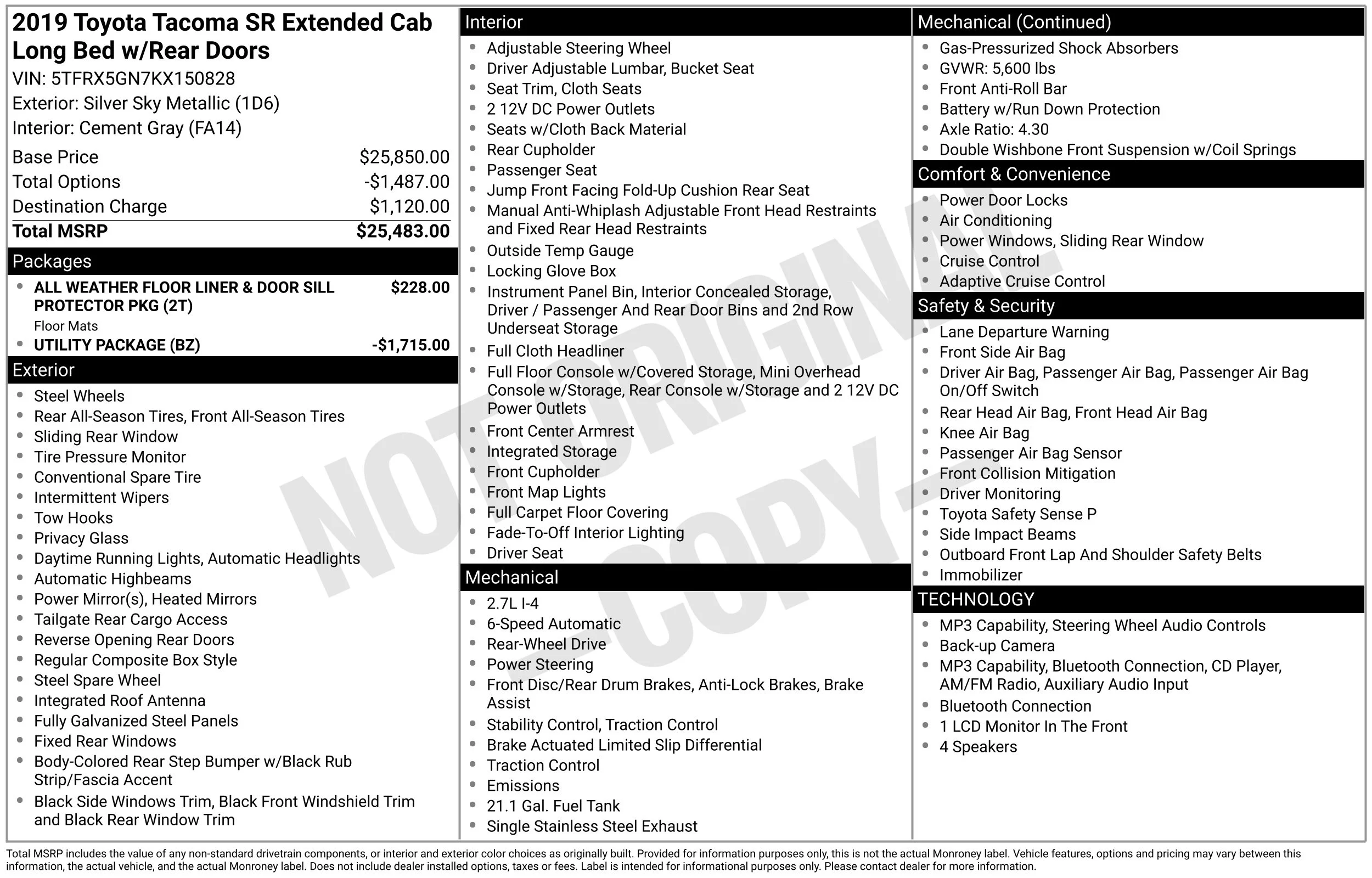 Used 2019 Silver Sky Metallic Toyota SR image 36