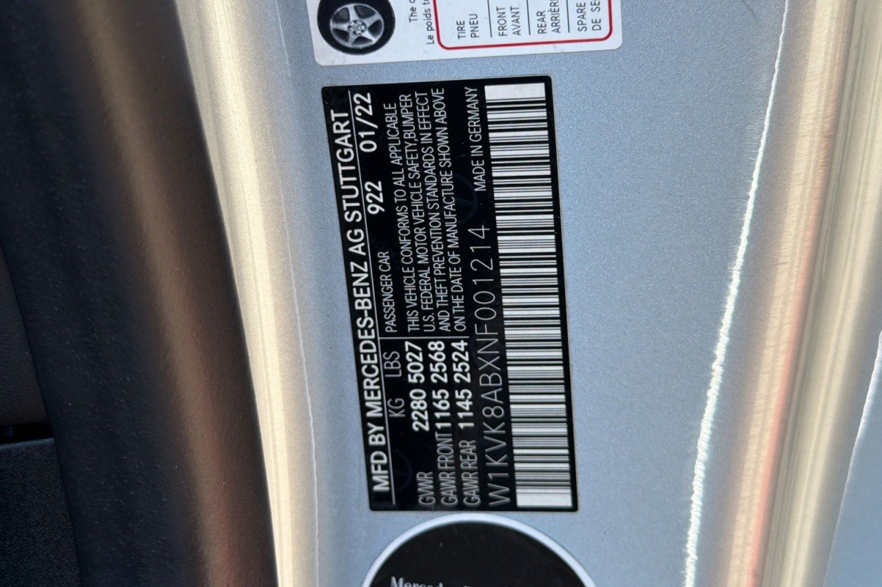 Certified Used 2022 Cirrus Silver Metallic Mercedes-Benz AMG® SL 55 image 29