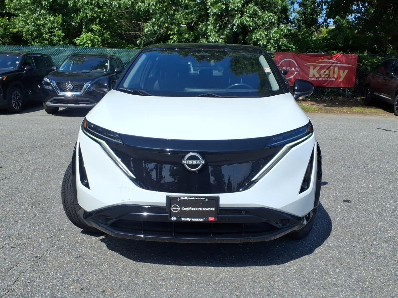 Certified 2023 Nissan Ariya Engage with VIN JN1CF0BB9PM702690 for sale in Woburn, MA