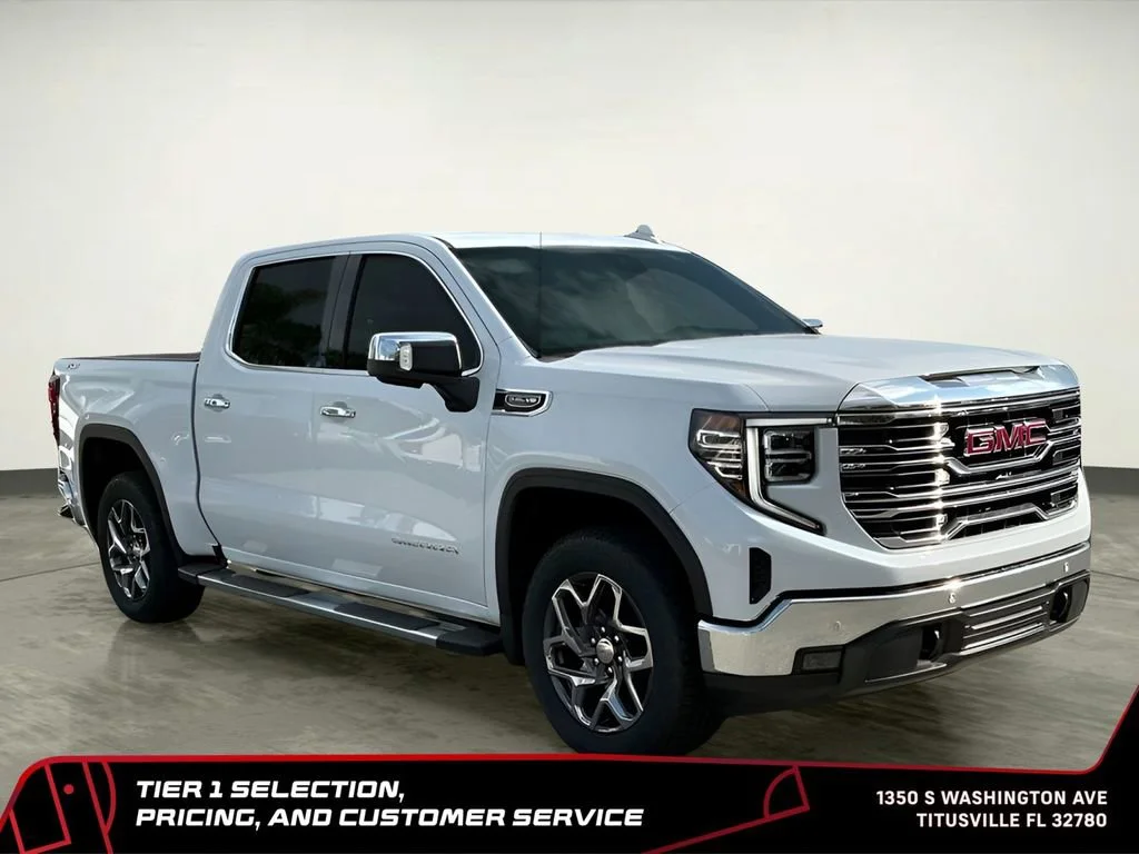 New 2026 Glacier White Tricoat GMC SLT image 16