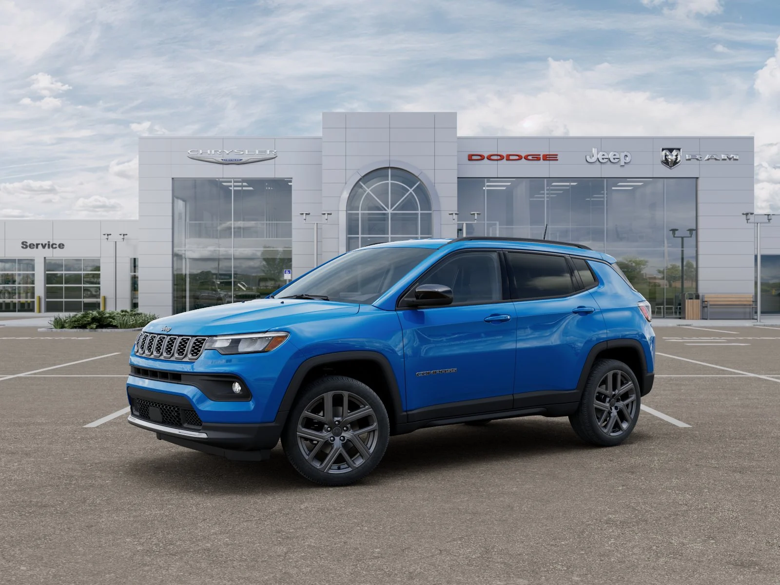 New 2026 Hydro Blue Pearl-Coat Exterior Paint Jeep Latitude Altitude image 3