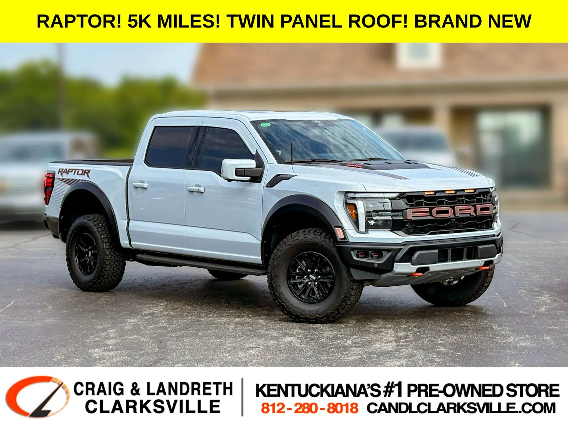 Used 2025 White Ford Raptor image 1
