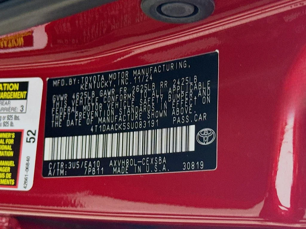 Certified Used 2025 Supersonic Red Toyota SE image 29