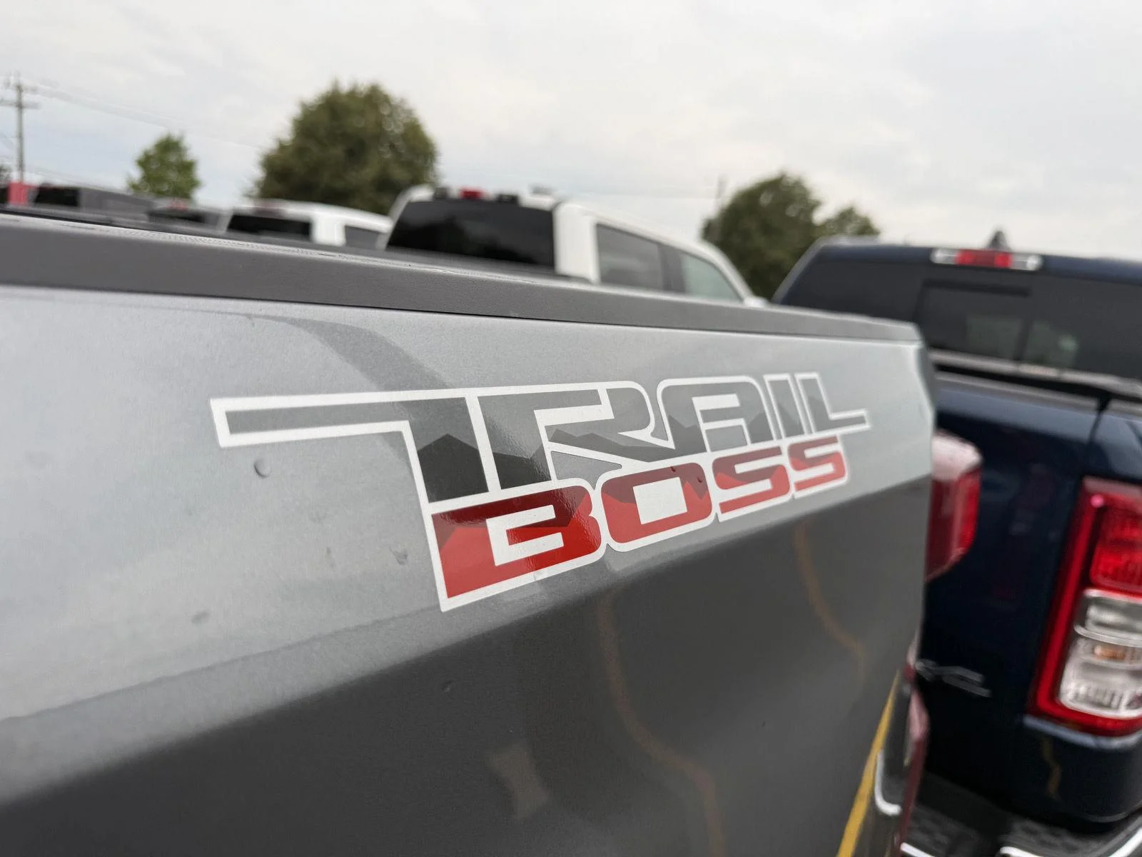 Used 2021 SATIN STEEL METALLIC Chevrolet Custom Trail Boss image 6