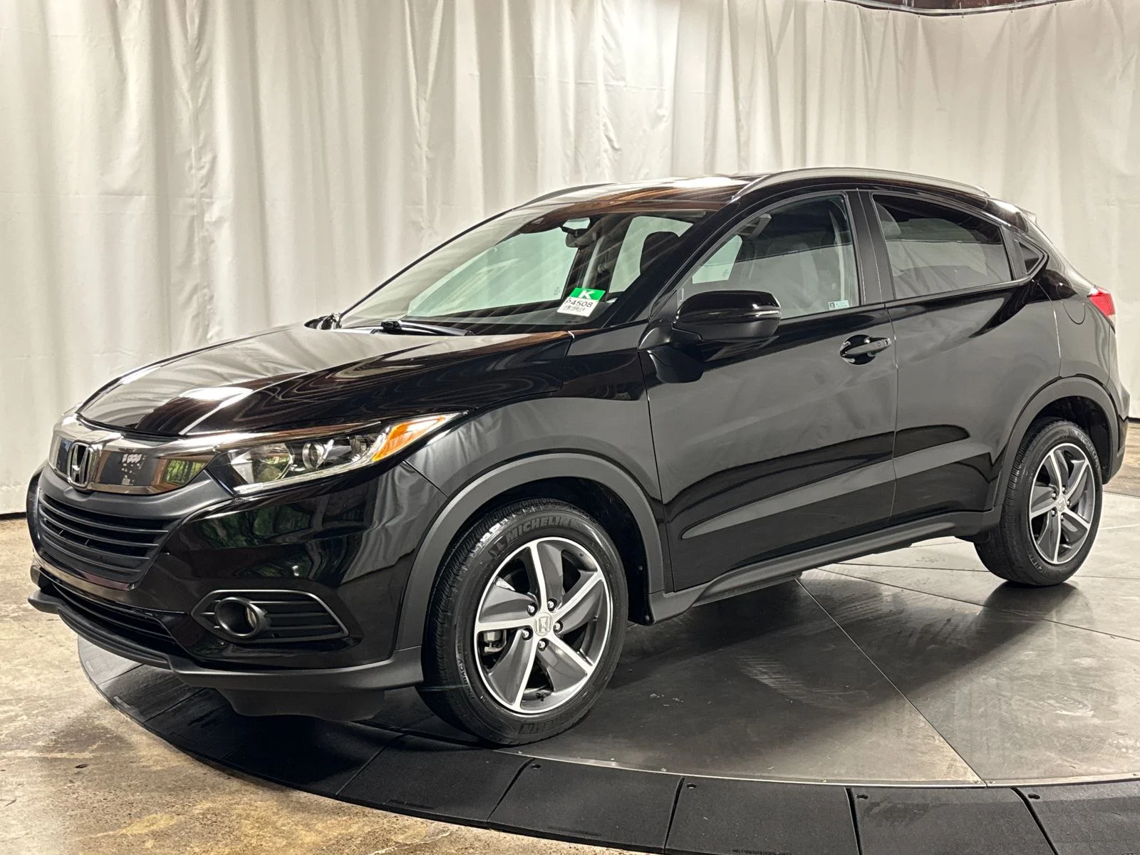 Certified Used 2021 Crystal Black Pearl Honda EX image 1