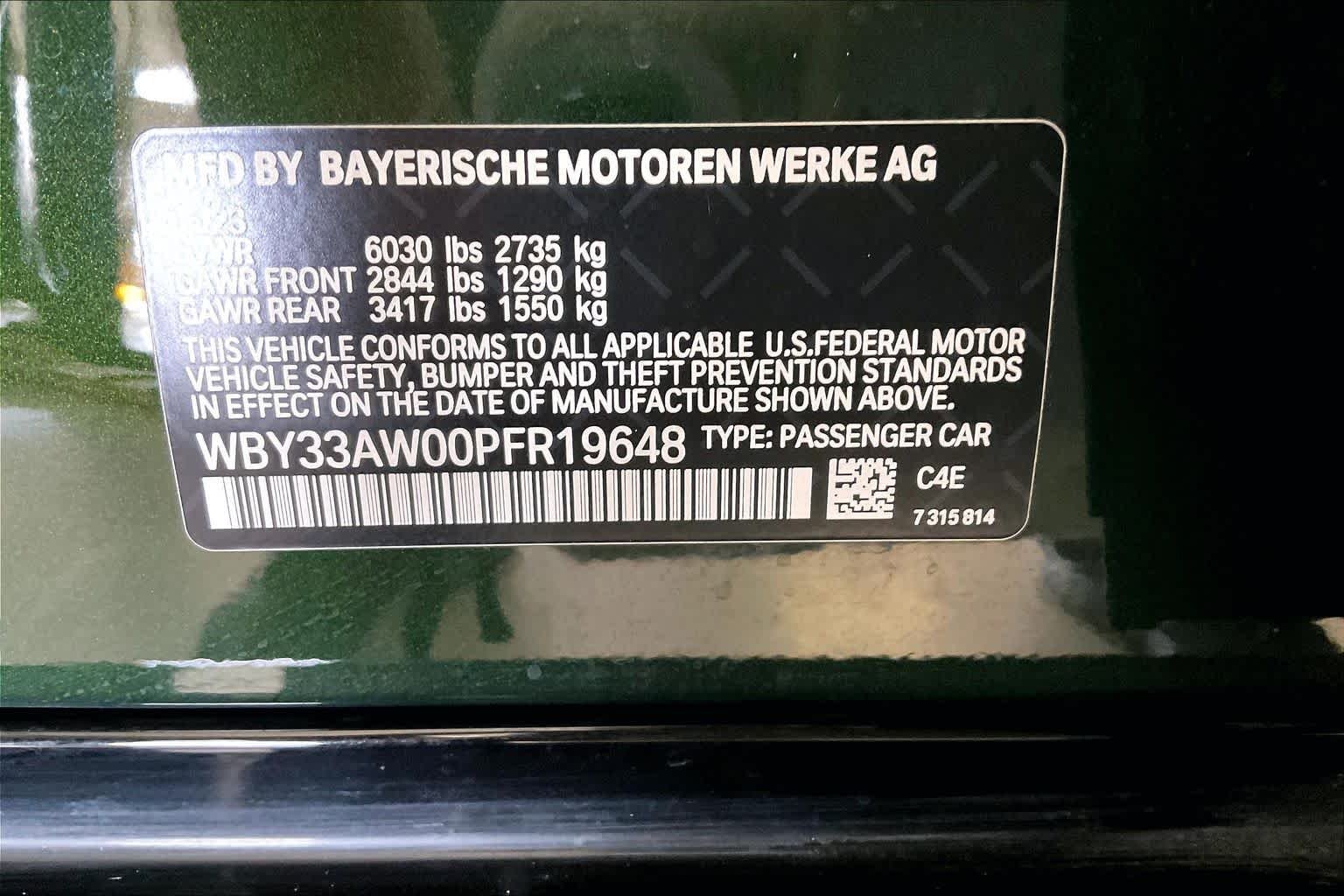 Certified Used 2023 San Remo Green Metallic BMW M50 image 31