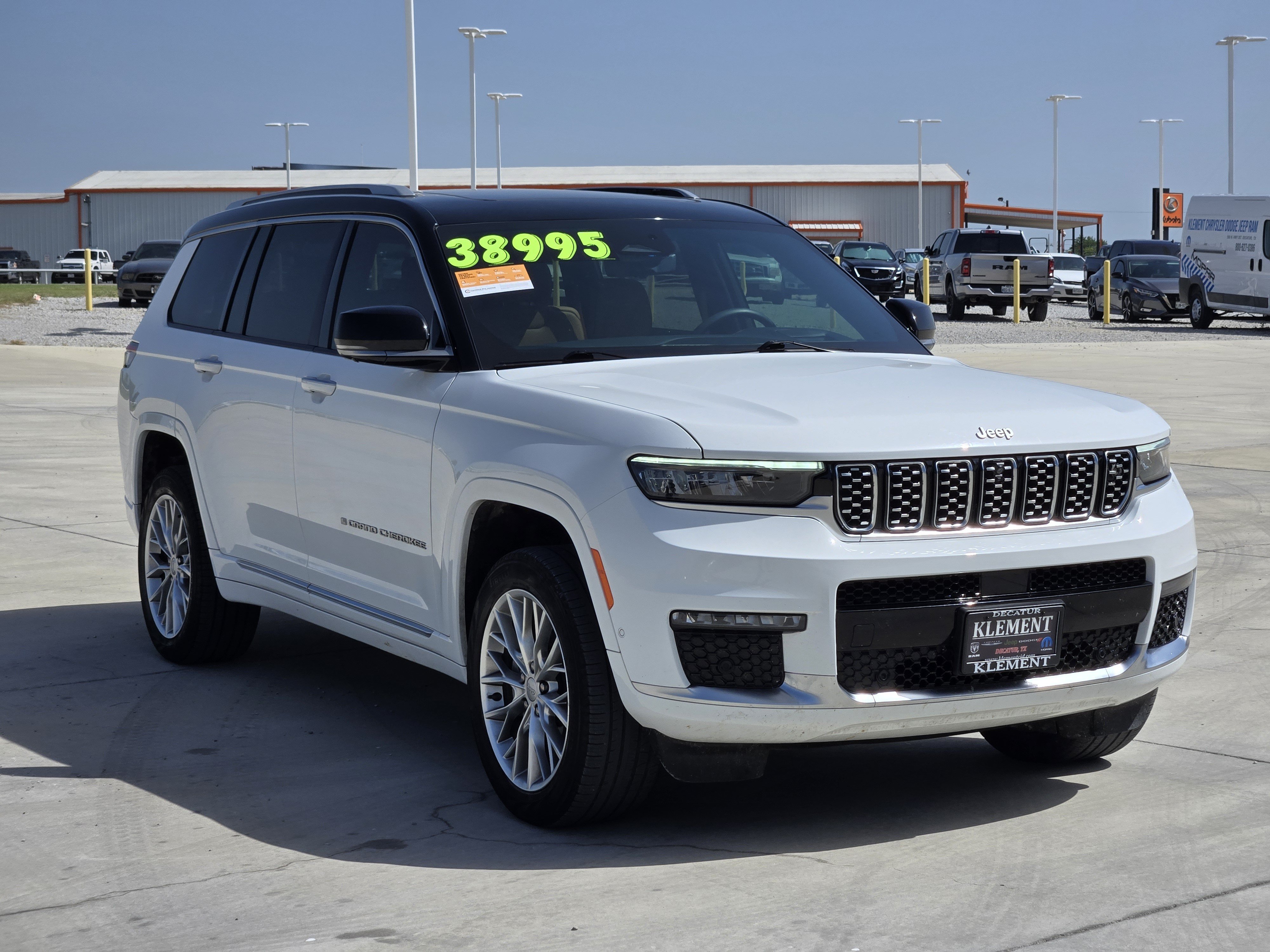 Used 2023 Bright White Clearcoat Jeep Summit image 4