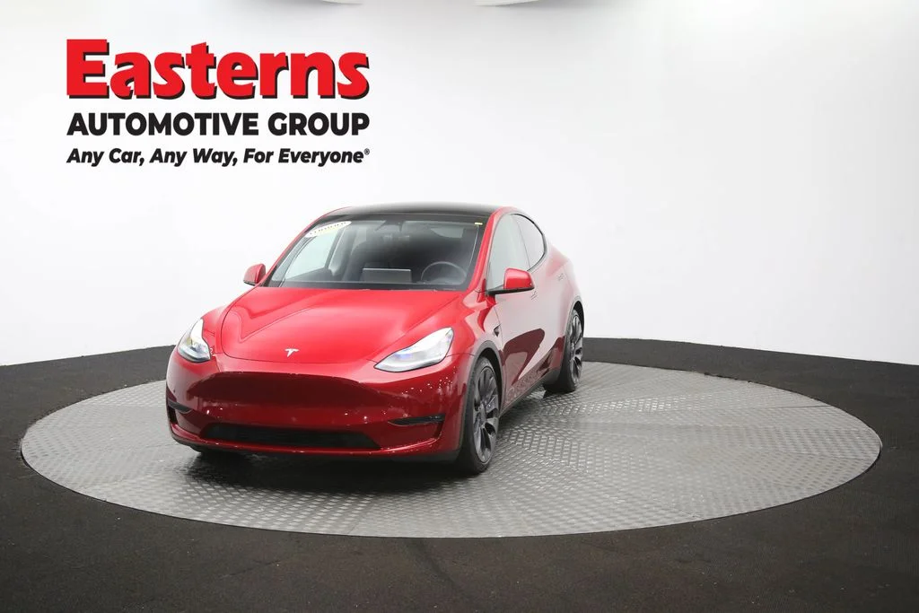 Used 2020 Red Tesla Performance image 49