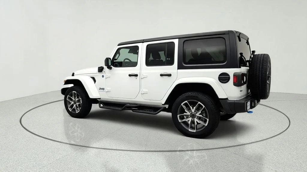 Used 2024 Bright White Clearcoat Jeep Sport S 4x4 w/ Convenience Group & Black Hard Top image 7