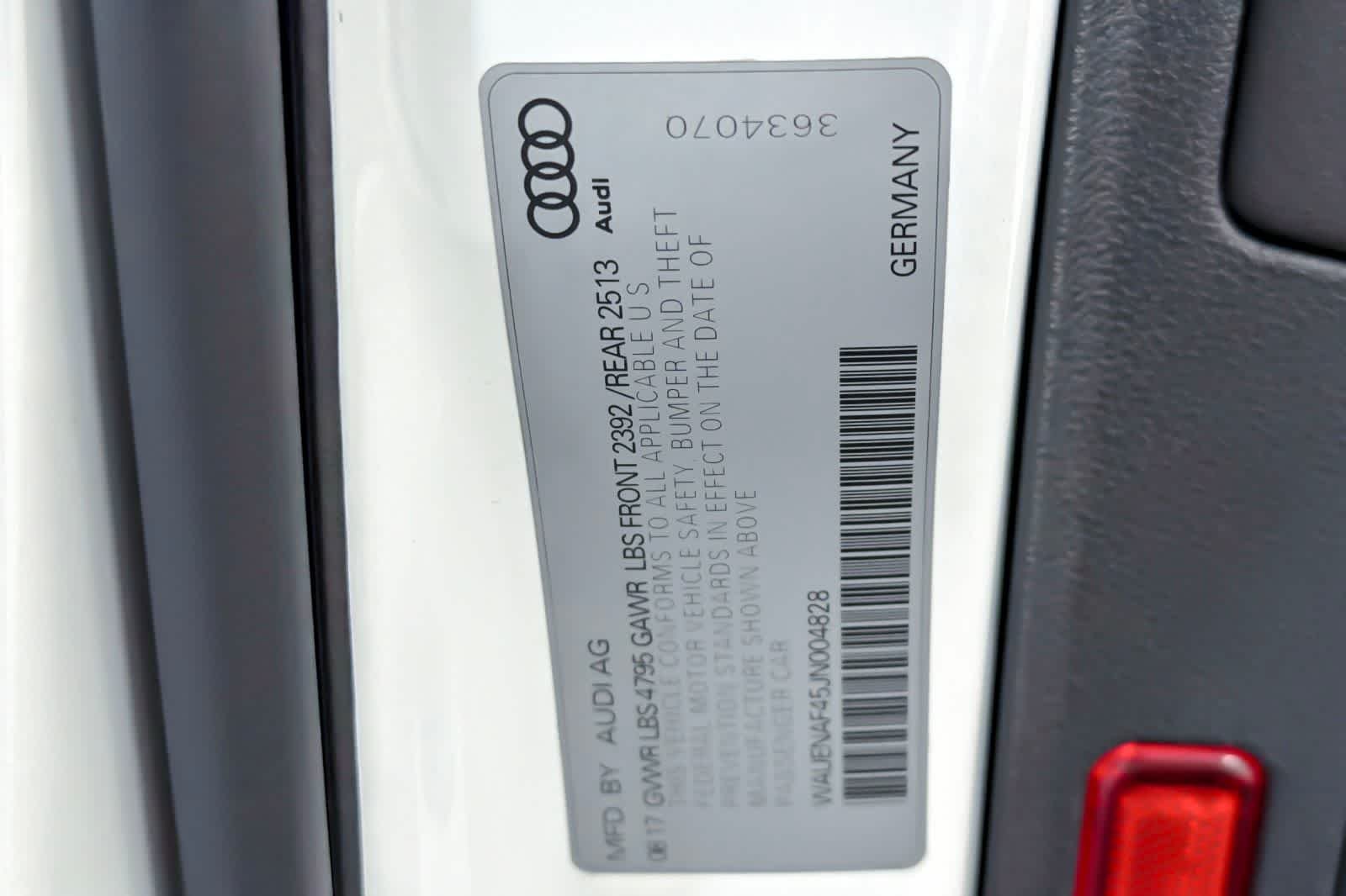Used 2018 White Audi Premium Plus image 29