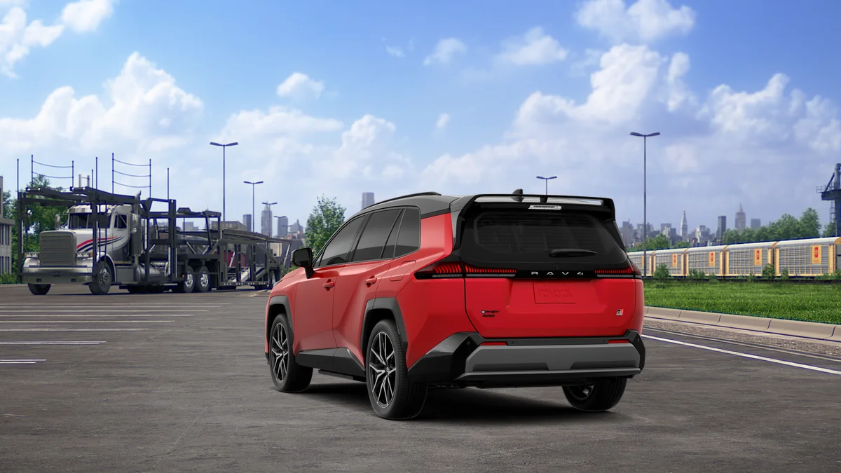 New 2026 Supersonic Red with Midnight Black Metallic roof Toyota GR SPORT image 7