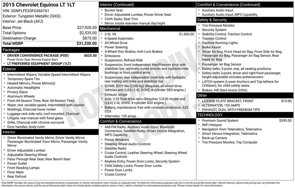 Used 2015 Gray Chevrolet LT image 9