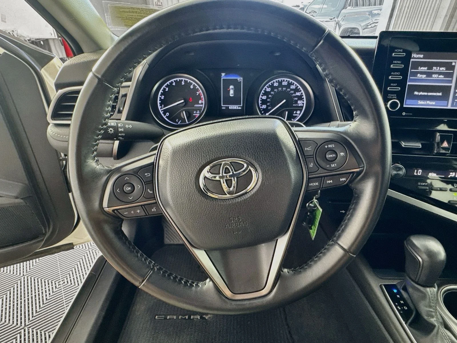 Certified Used 2022 White Toyota SE image 9