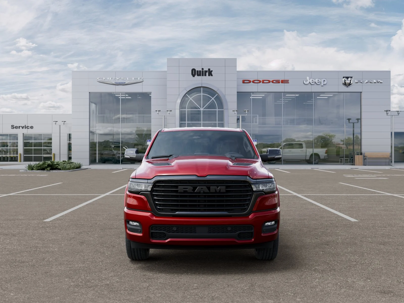 New 2026 Molten Red Pearl-Coat Exterior Paint RAM Laramie image 32