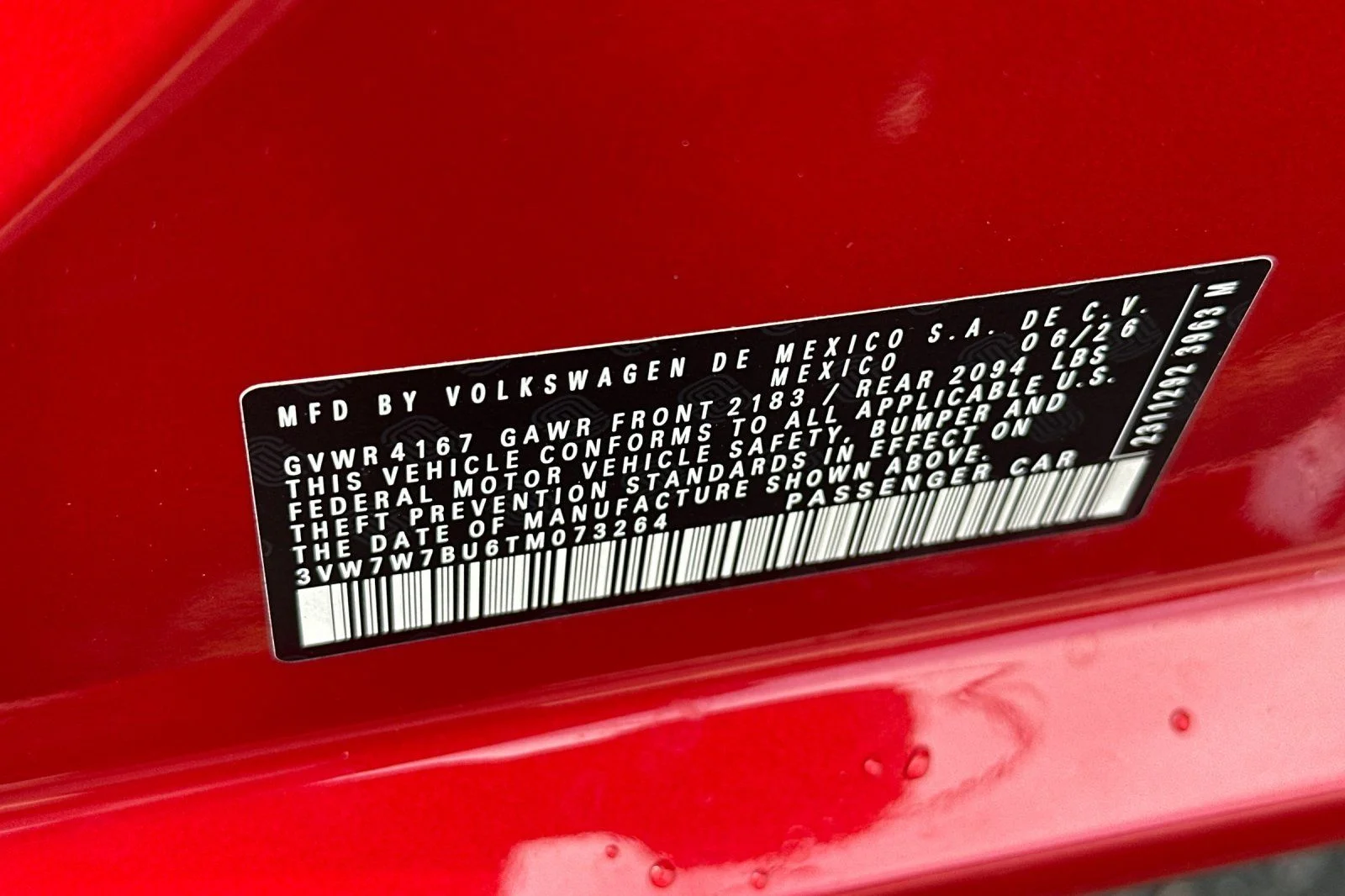 New 2026 Red Volkswagen 1.5T SE image 22