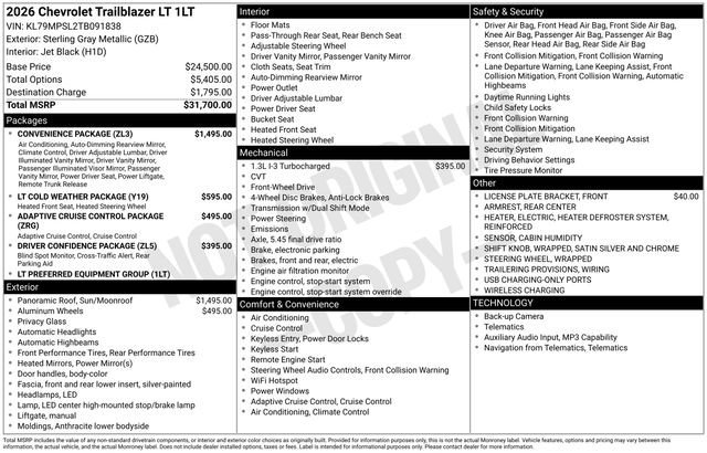 2026 Chevrolet Trailblazer LT - Photo 37