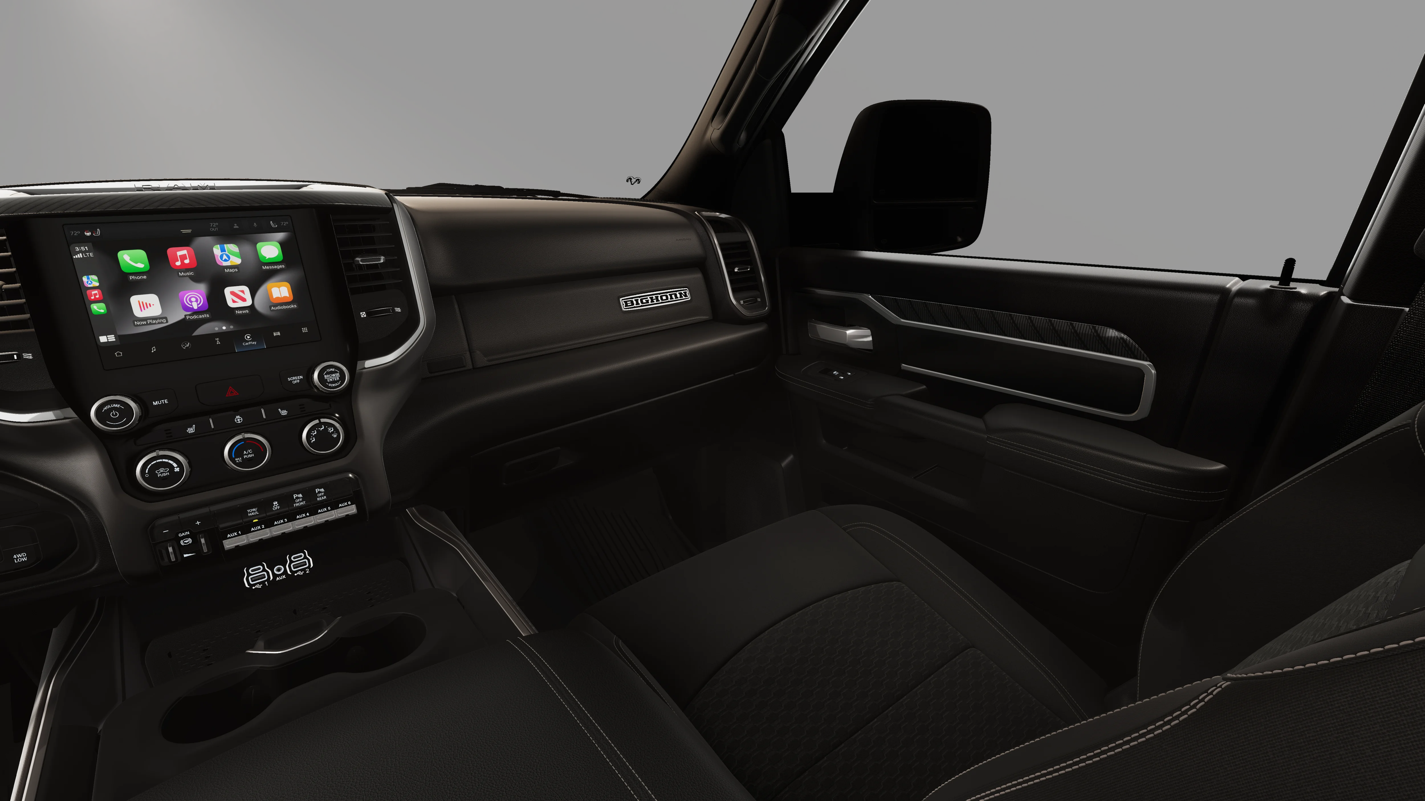New 2026 Diamond Black Crystal Pearl-Coat Exterior Paint RAM Big Horn image 19