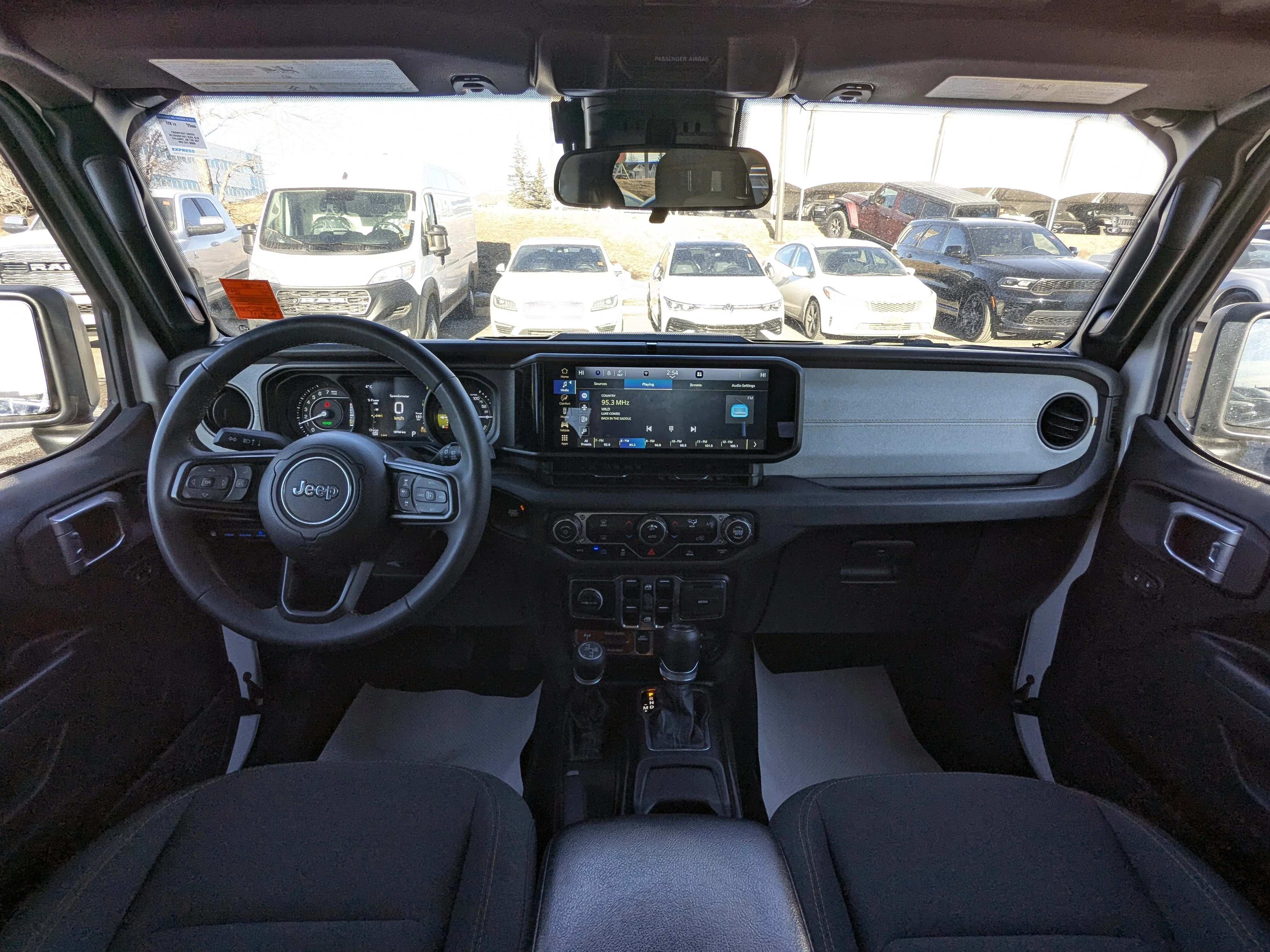 Used 2024 White Jeep Willys-LEDs-Trailer Tow-E-Locker-4XE - - Black Hardtop - 12.3 Display - Selec-Trac & Tons More! image 23
